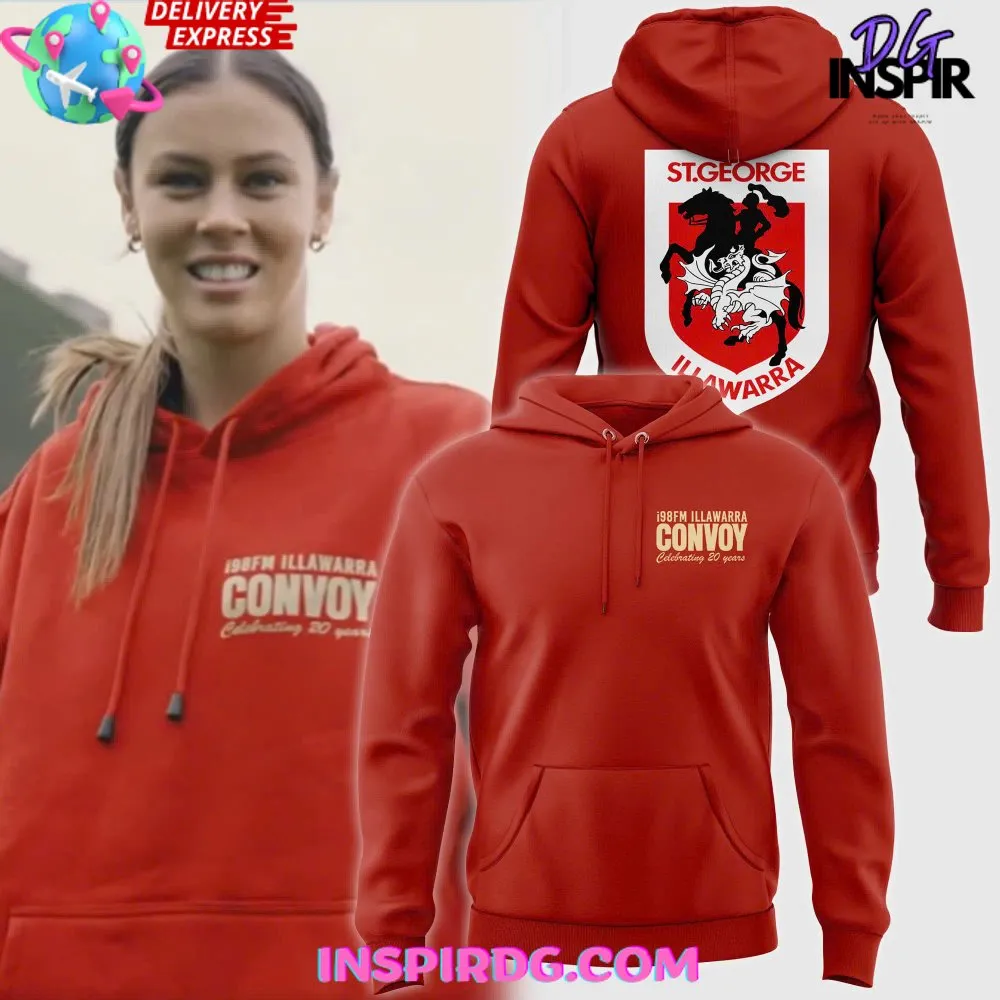 -St George Illawarra Dragons Convoy 2024 Orange Hoodie