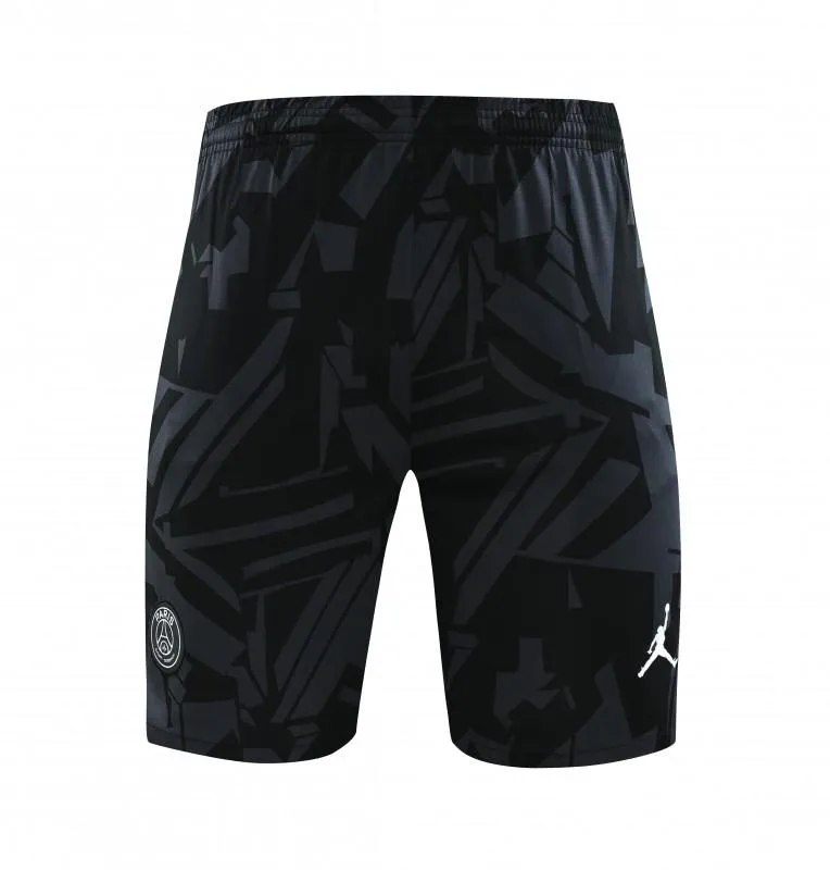 23-24 PSG Black Pattern Vest Jersey+Shorts