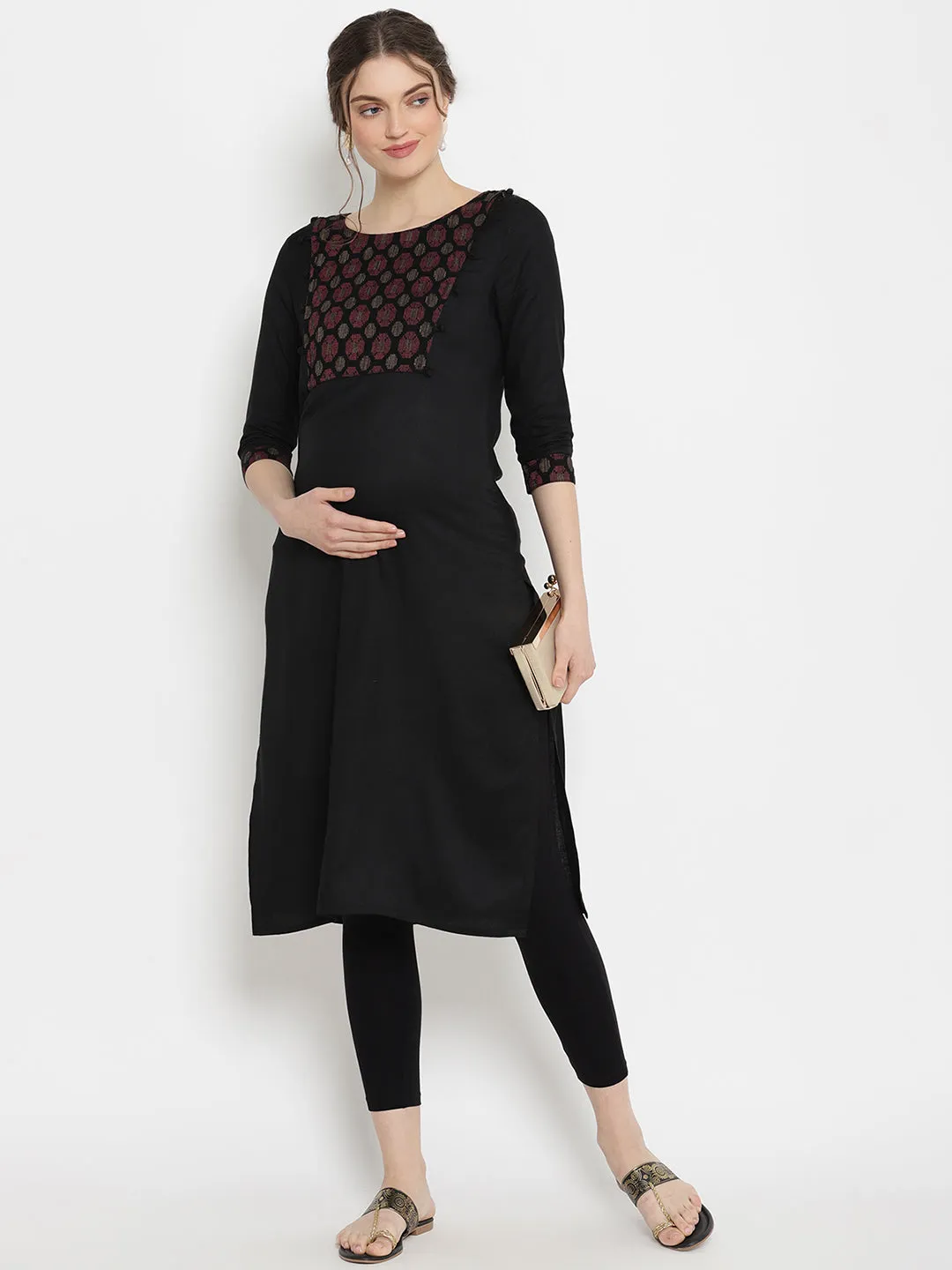 2pc. Maternity Kurta + Leggings Set