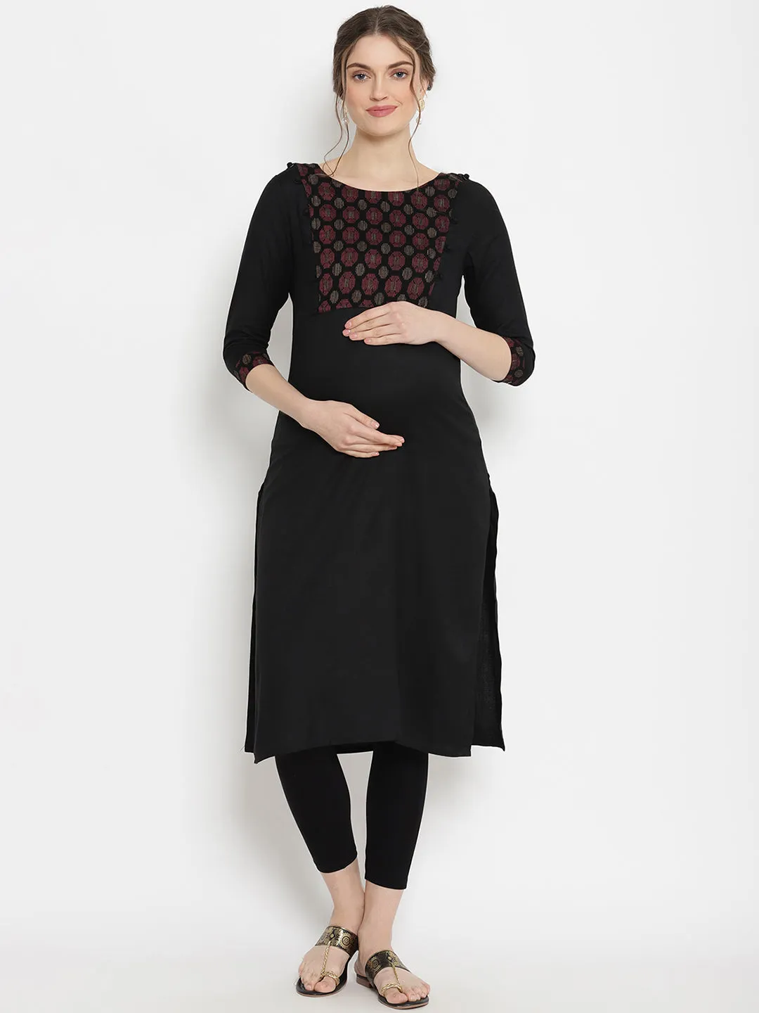 2pc. Maternity Kurta + Leggings Set