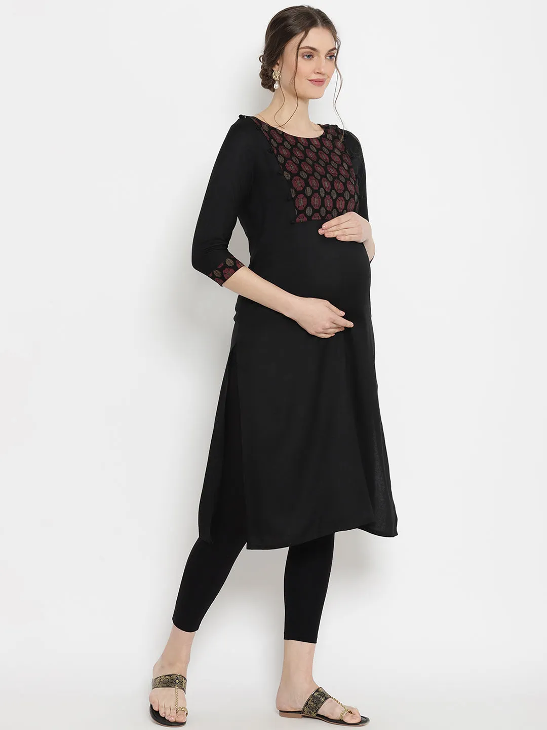 2pc. Maternity Kurta + Leggings Set