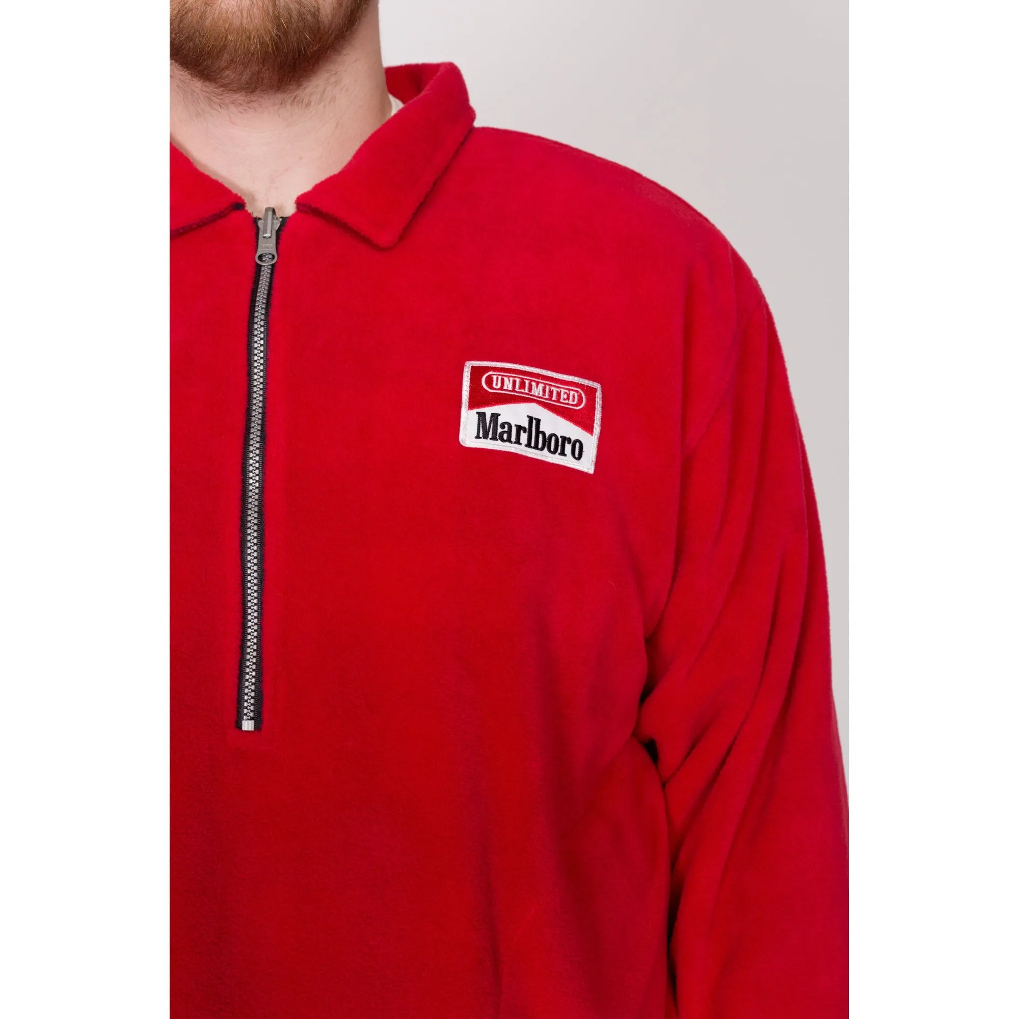 2X 90s Marlboro Reversible Fleece Sweatshirt