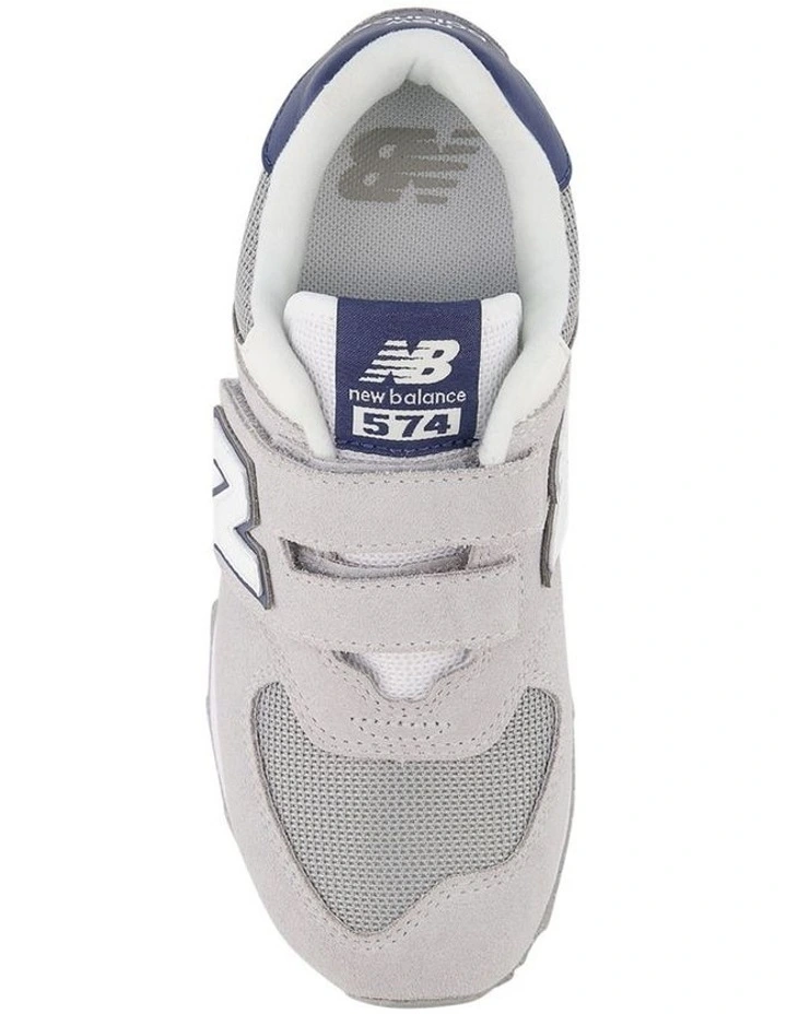 574 V1 Self-Fastening Strap Pre-School Sneakers in Grey