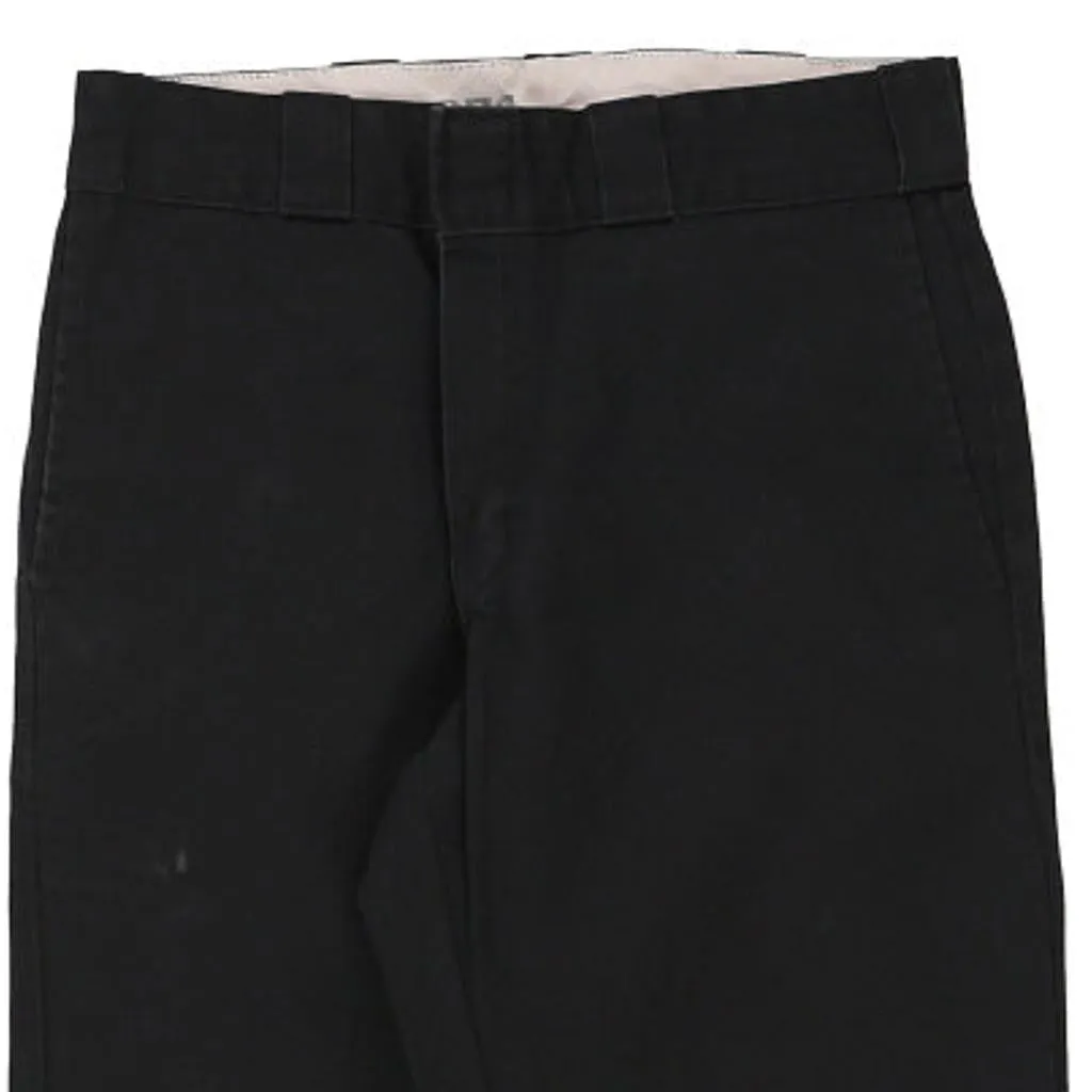 874 Dickies Trousers - 28W UK 8 Black Cotton Blend