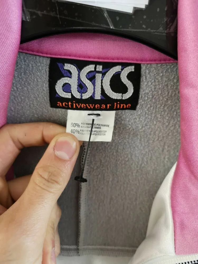 90's ASICS Tapered Track Jacket - Size Small