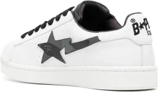 A BATHING APE Skull STA star-patch sneakers White