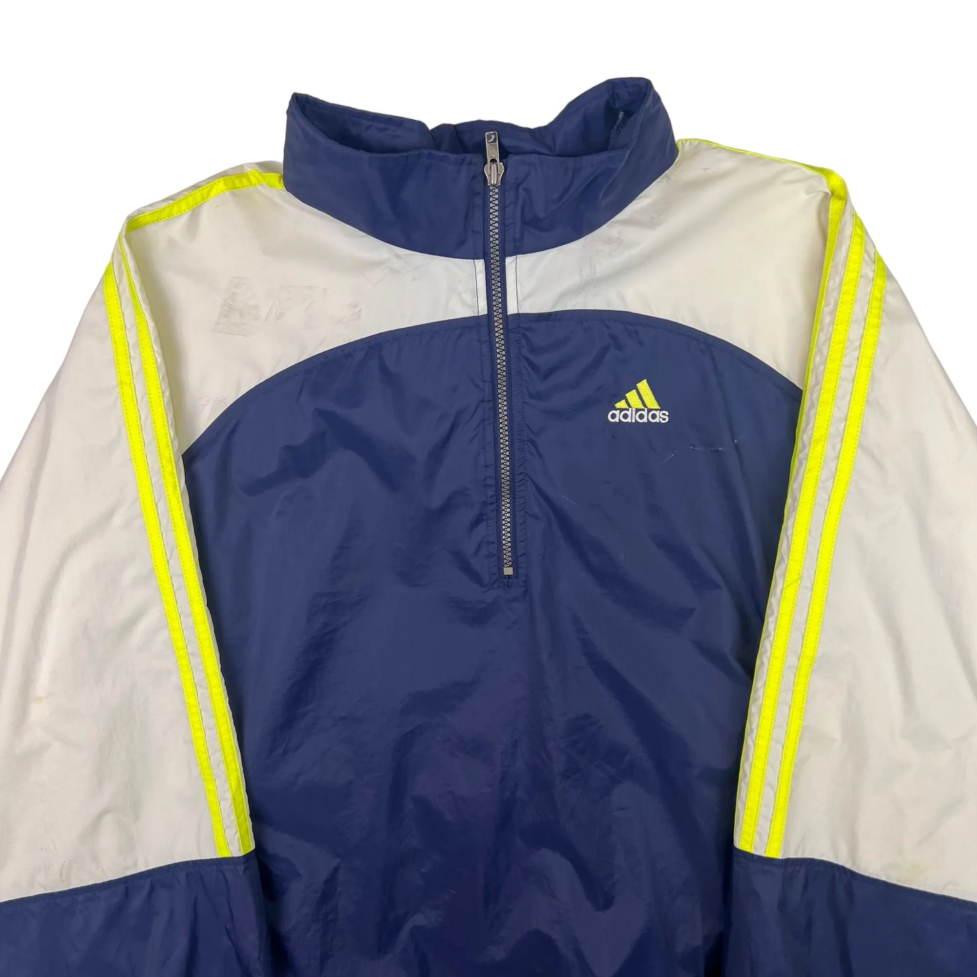 Adidas 90's Colourblock Track Jacket Navy Cream Yellow