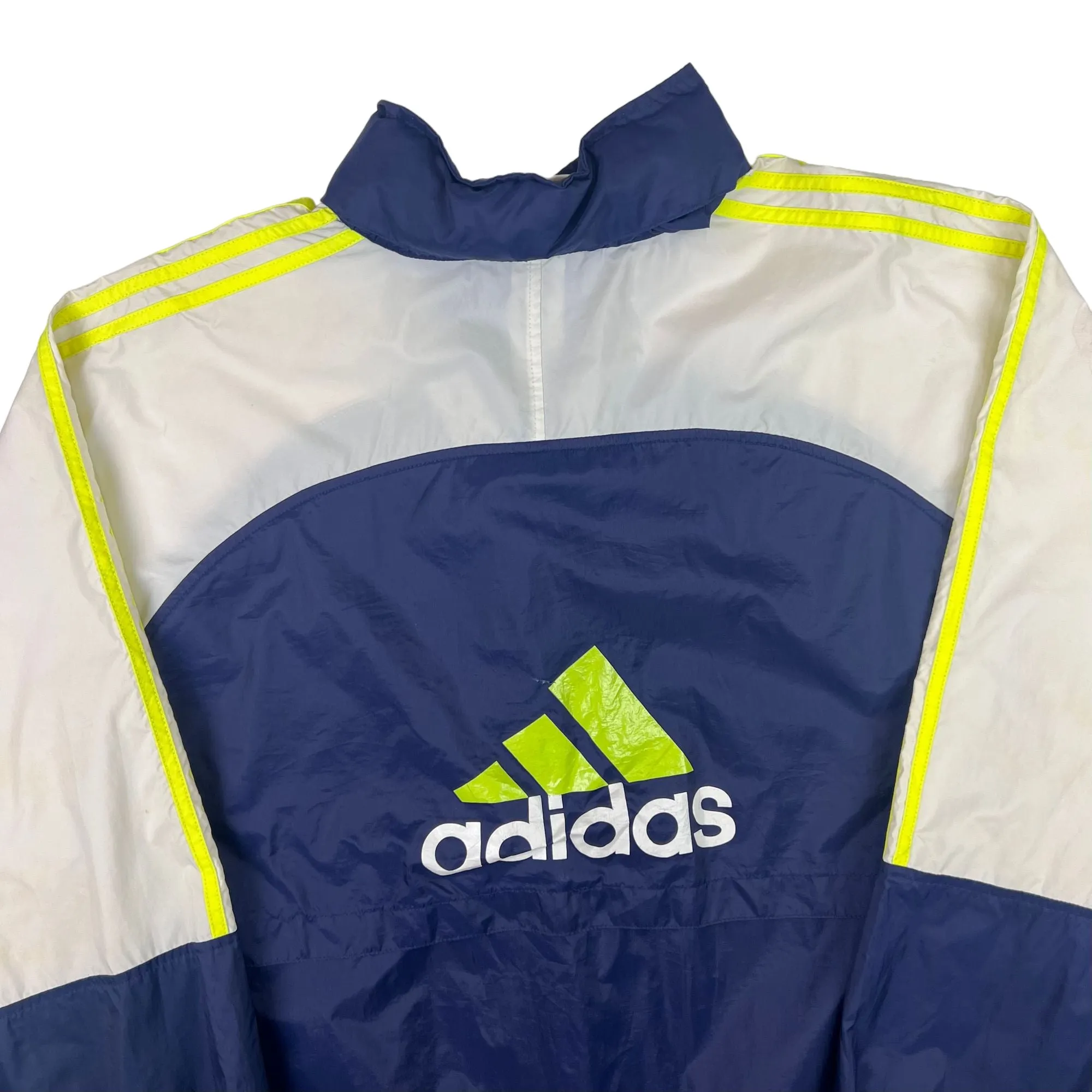 Adidas 90's Colourblock Track Jacket Navy Cream Yellow