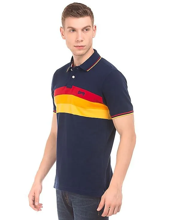 Aeropostale Striped Regular Fit Polo Shirt