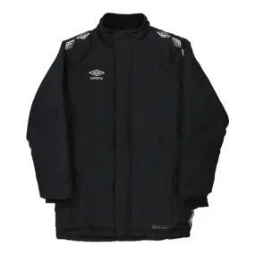 Age 9-10 Umbro Spellout Jacket - XL Black Polyester