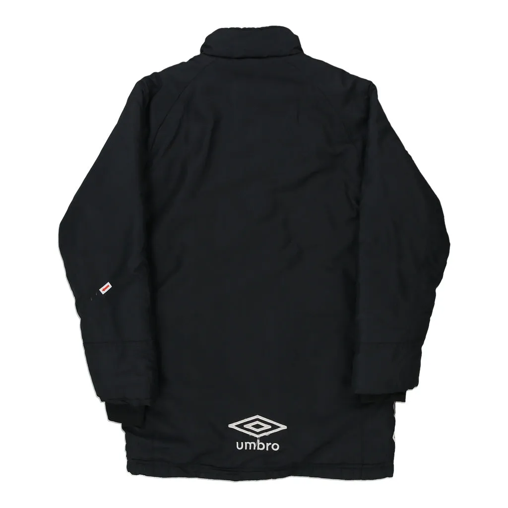 Age 9-10 Umbro Spellout Jacket - XL Black Polyester