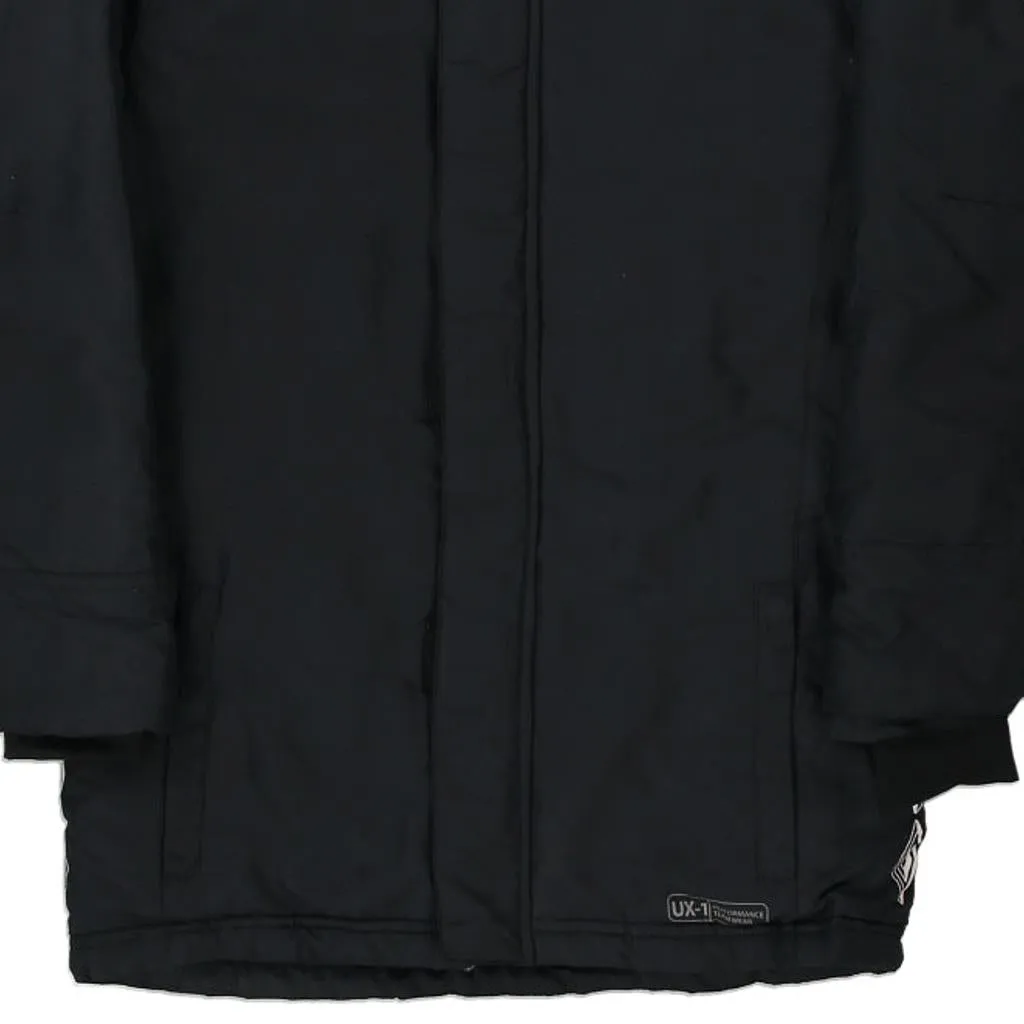 Age 9-10 Umbro Spellout Jacket - XL Black Polyester