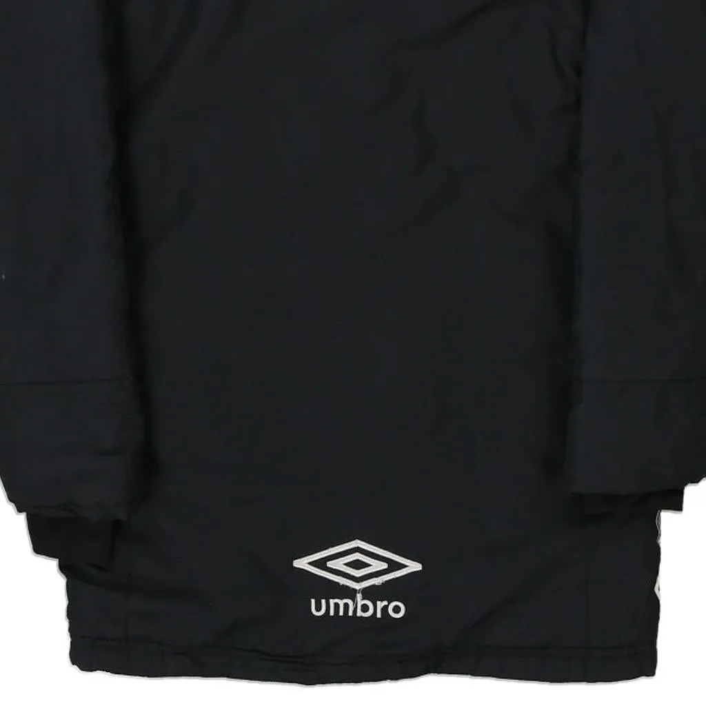 Age 9-10 Umbro Spellout Jacket - XL Black Polyester