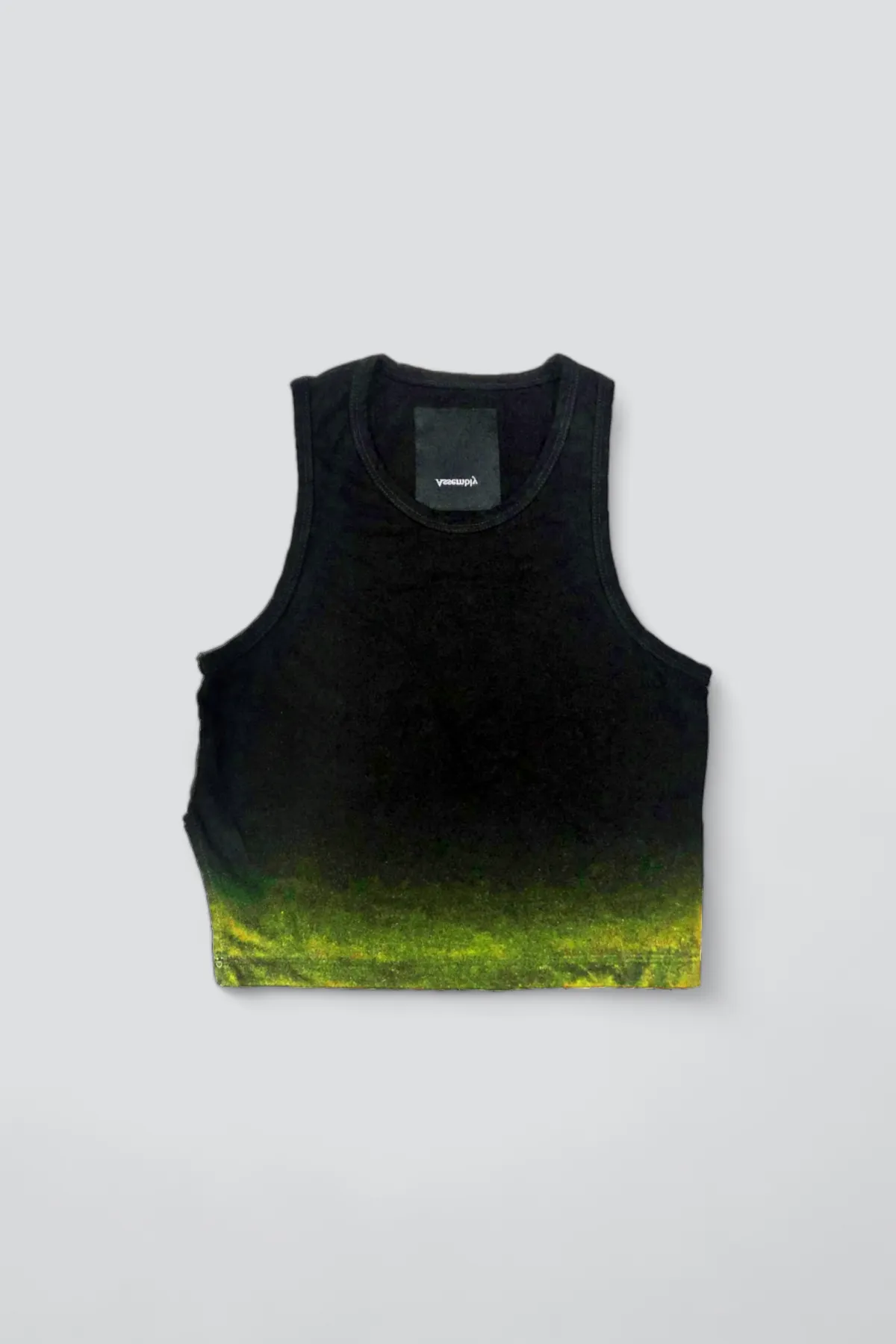 Airbrush Stretch Tank - Black/Yellow