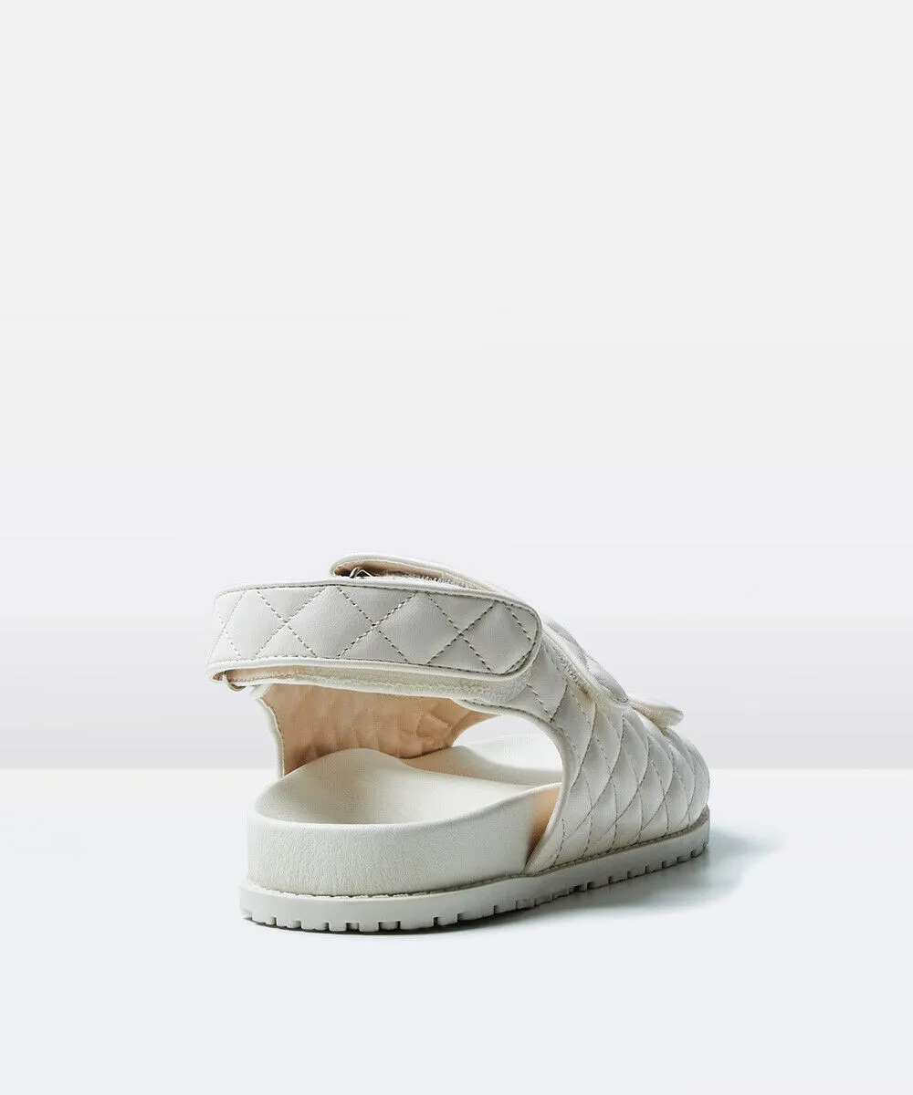 Alice In The Eve The Stella Quilted Sandals Stone