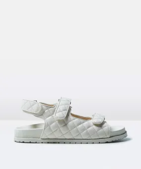 Alice In The Eve The Stella Quilted Sandals Stone