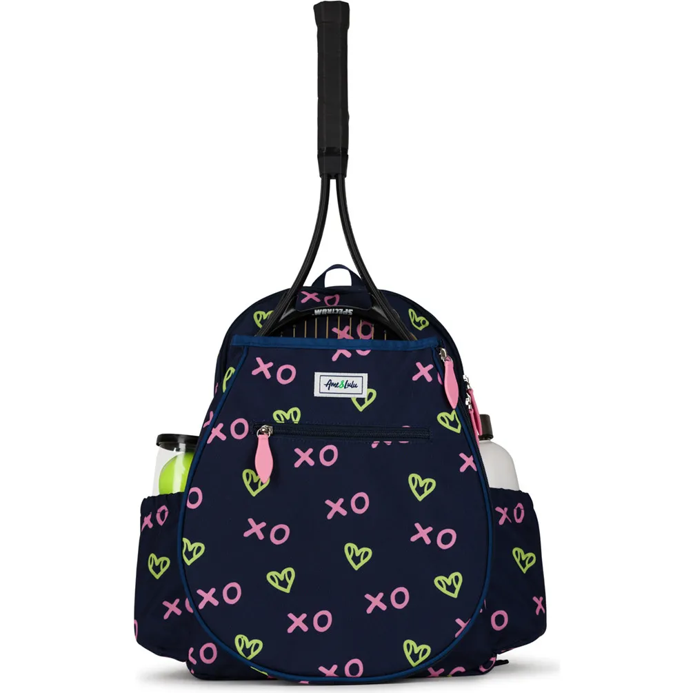 Ame & Lulu Jr. Love Tennis Backpack, XO Tennis