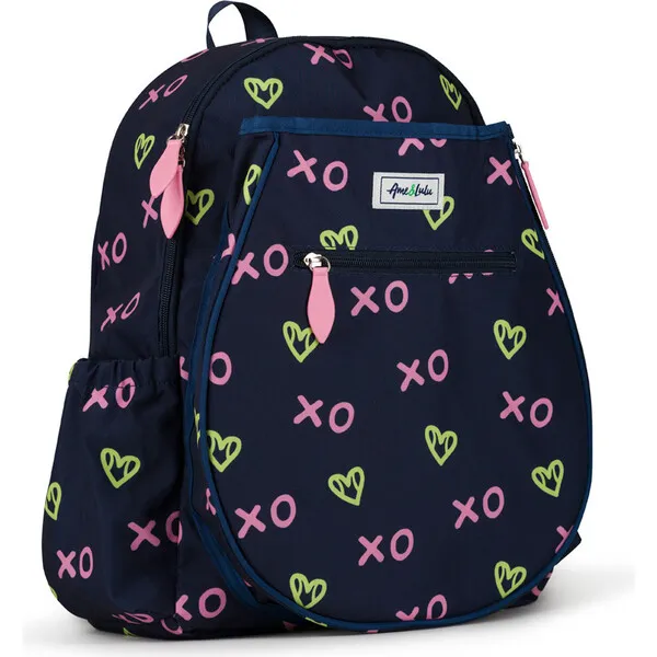 Ame & Lulu Jr. Love Tennis Backpack, XO Tennis