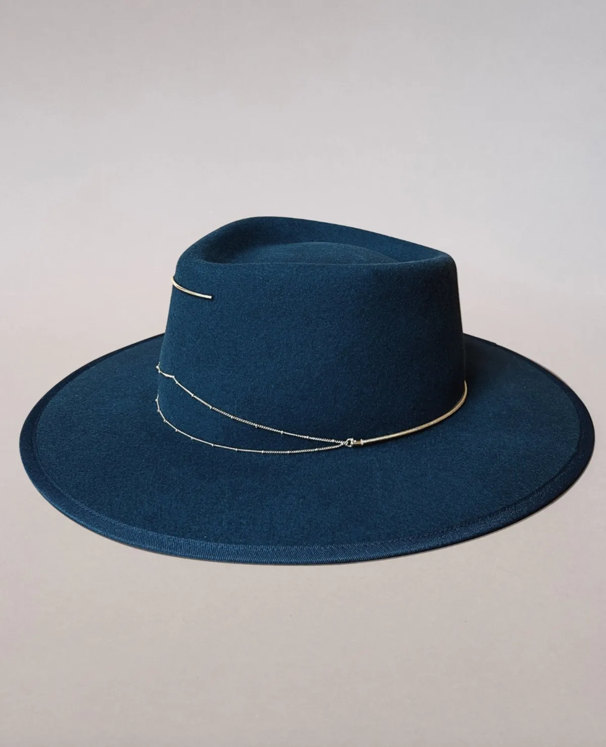 Anna Wool Felt Hat - Midnight Blue