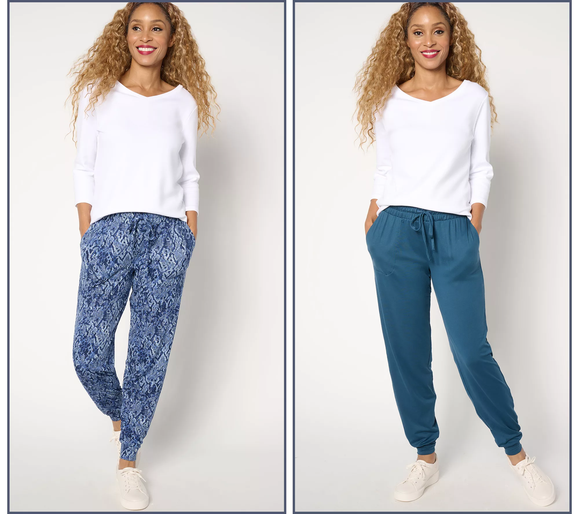 Anybody Lounge Petite Lush Jersey Set of Two Joggers