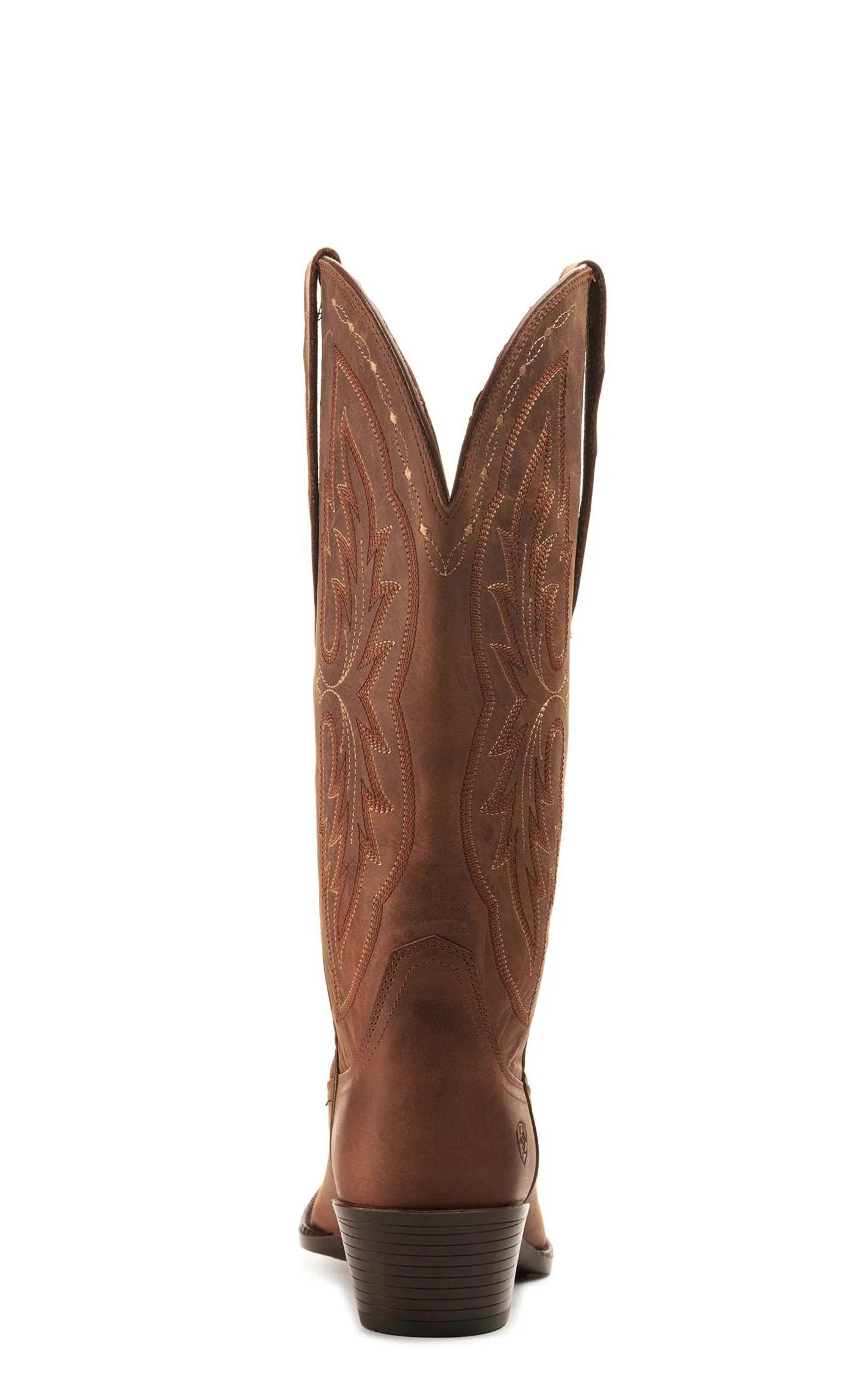 Ariat Women's Heritage Distressed Brown Bantamweight StretchFit Wide Calf Snip Toe Cowboy Boot