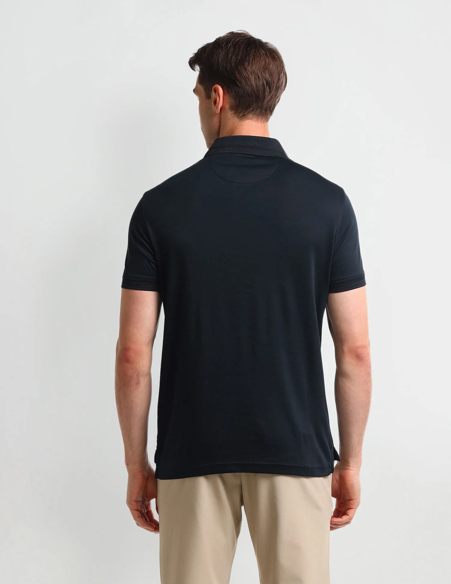 Arrow Solid Cotton Polo Shirt