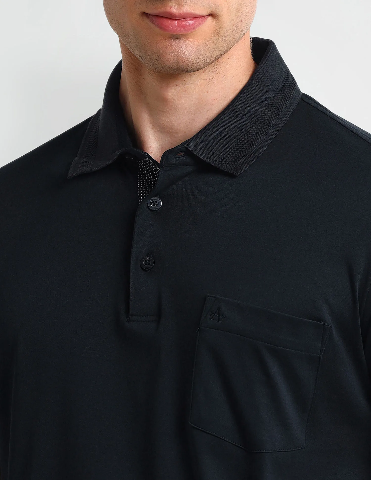 Arrow Solid Cotton Polo Shirt