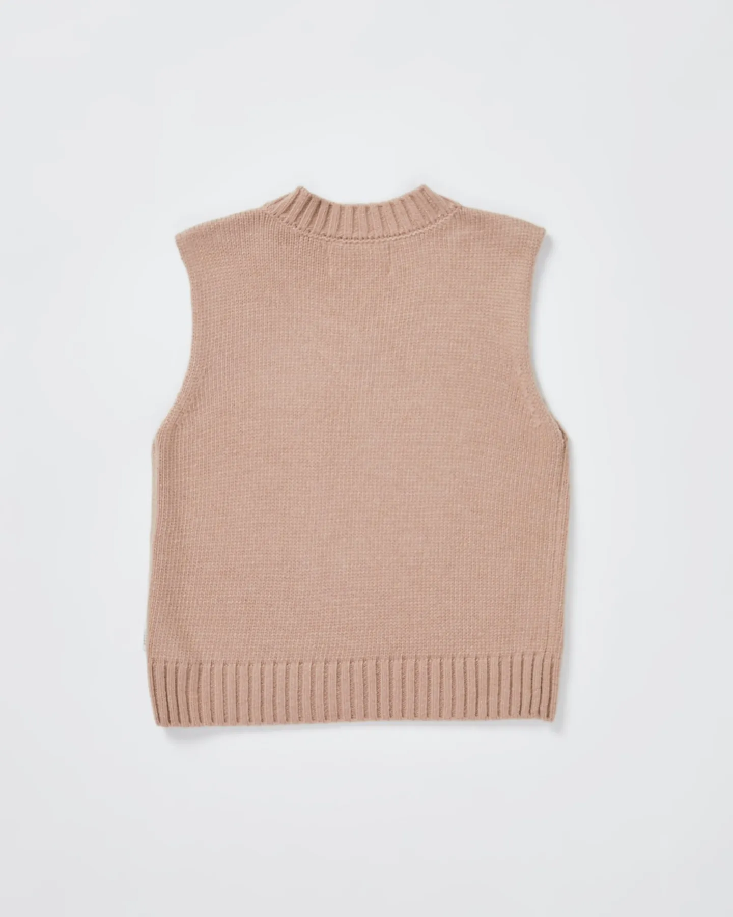 Arvust Boys Sunday Box Knit Vest - Tan | SurfStitch