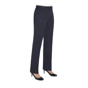 Aura Straight Leg Trousers in Navy