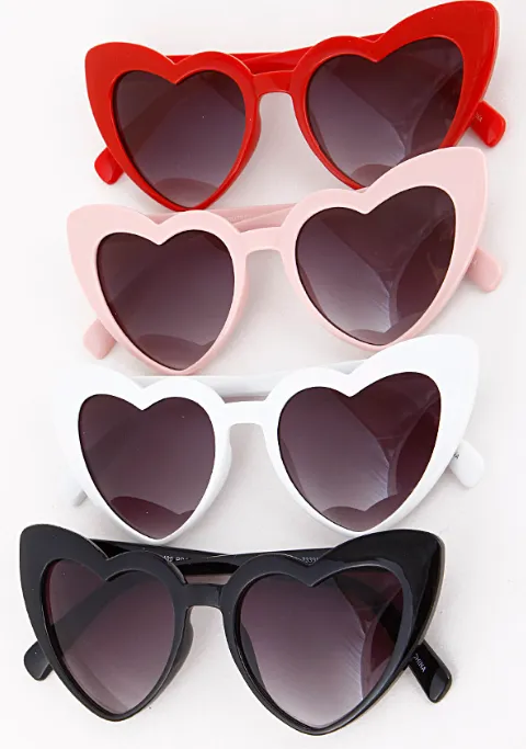 Baby Pink Heart Sunglasses