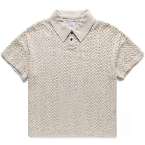 BALFOUS LACE POLO SHIRT NATURAL | Bodega