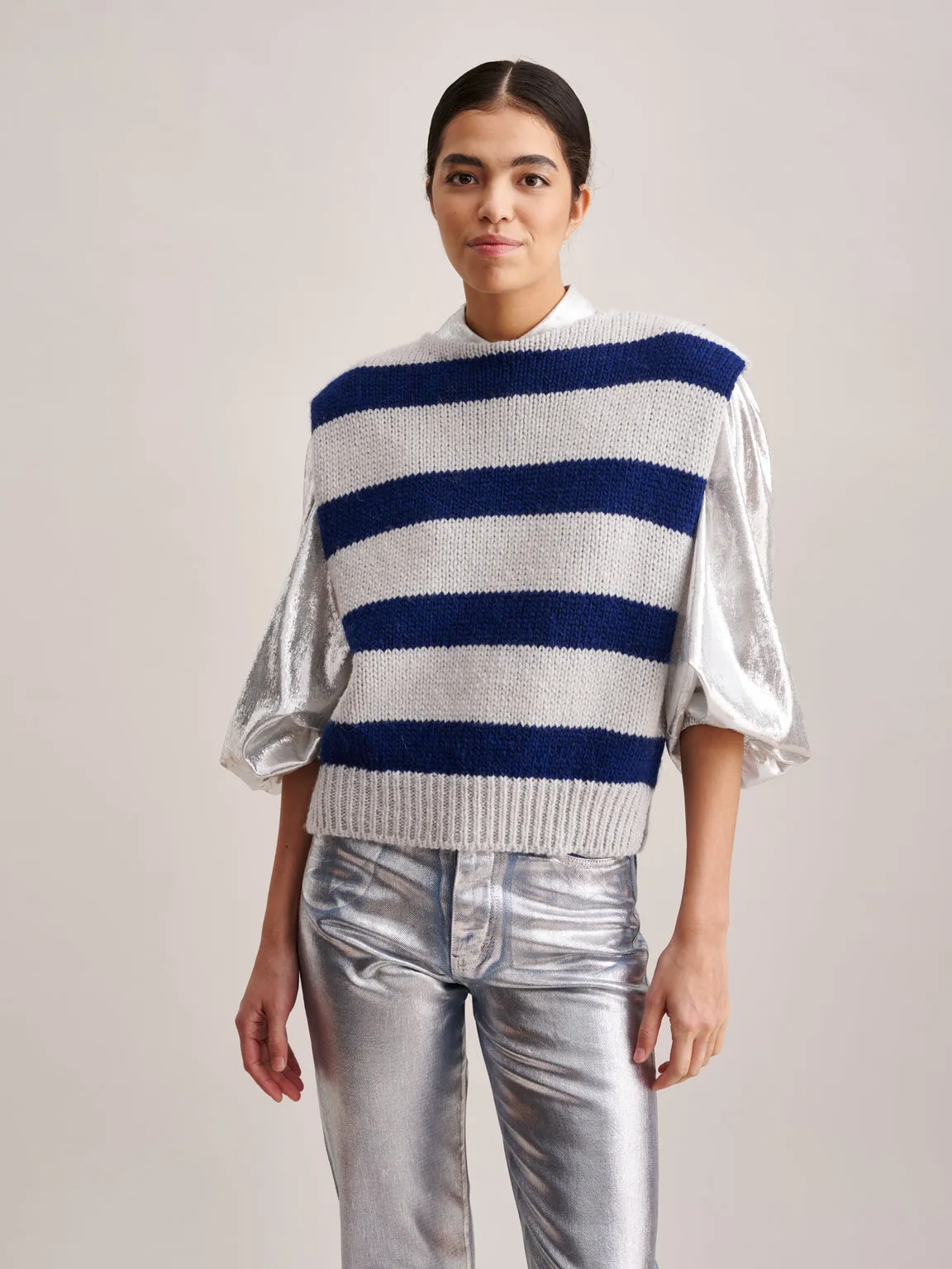     BELLEROSE     Vest Nanor K1398s Stripe-B