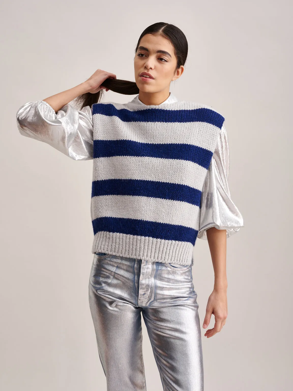     BELLEROSE     Vest Nanor K1398s Stripe-B