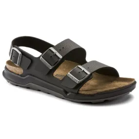 Birkenstock Mens Milano Desert Soil Black Sandals - Narrow Fit