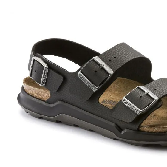 Birkenstock Mens Milano Desert Soil Black Sandals - Narrow Fit