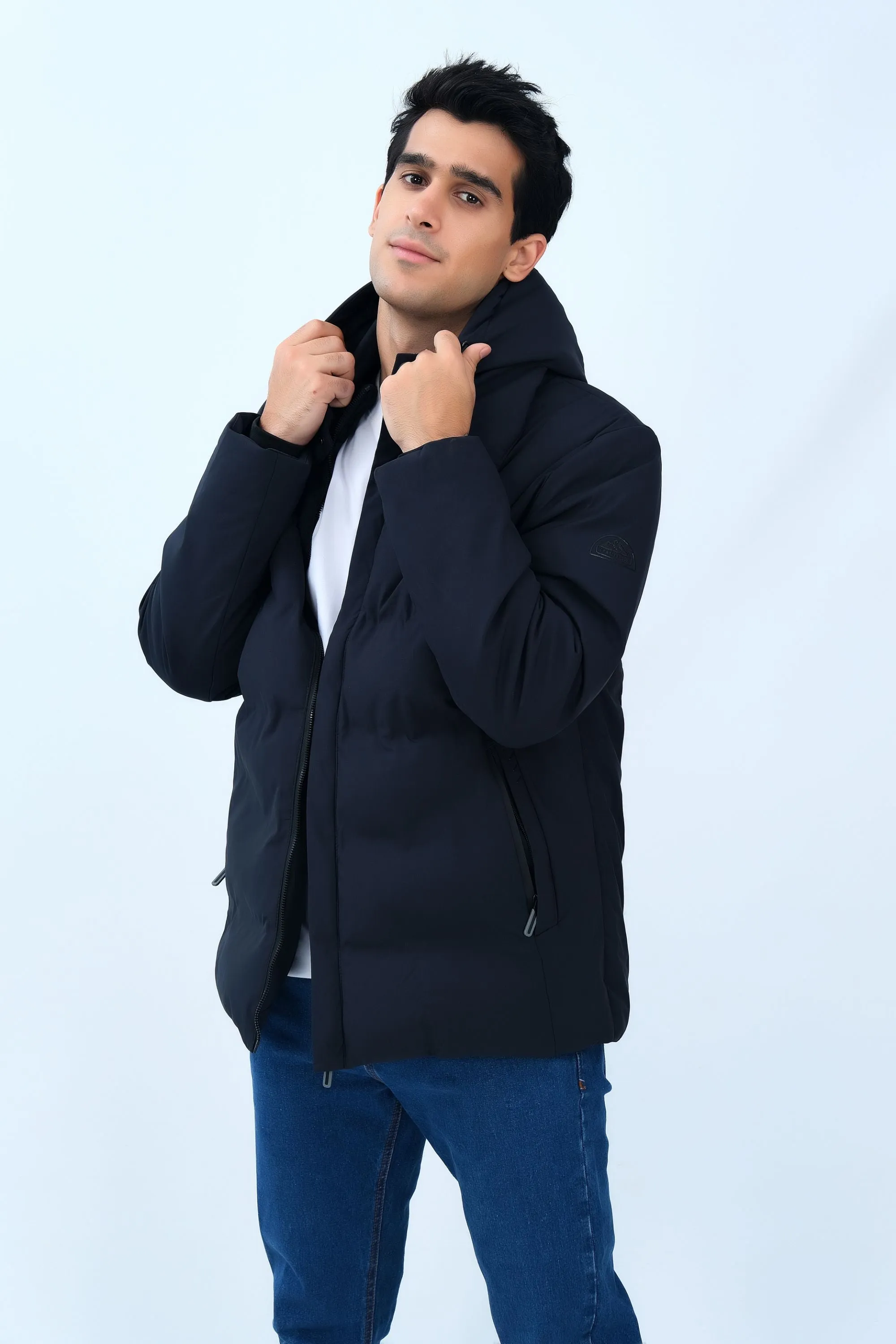 Black Hooded Jacket