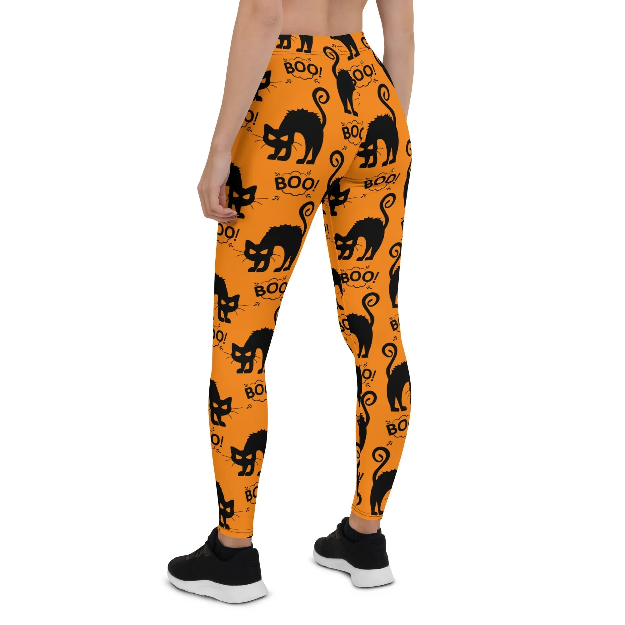 Black Kitty Halloween Leggings