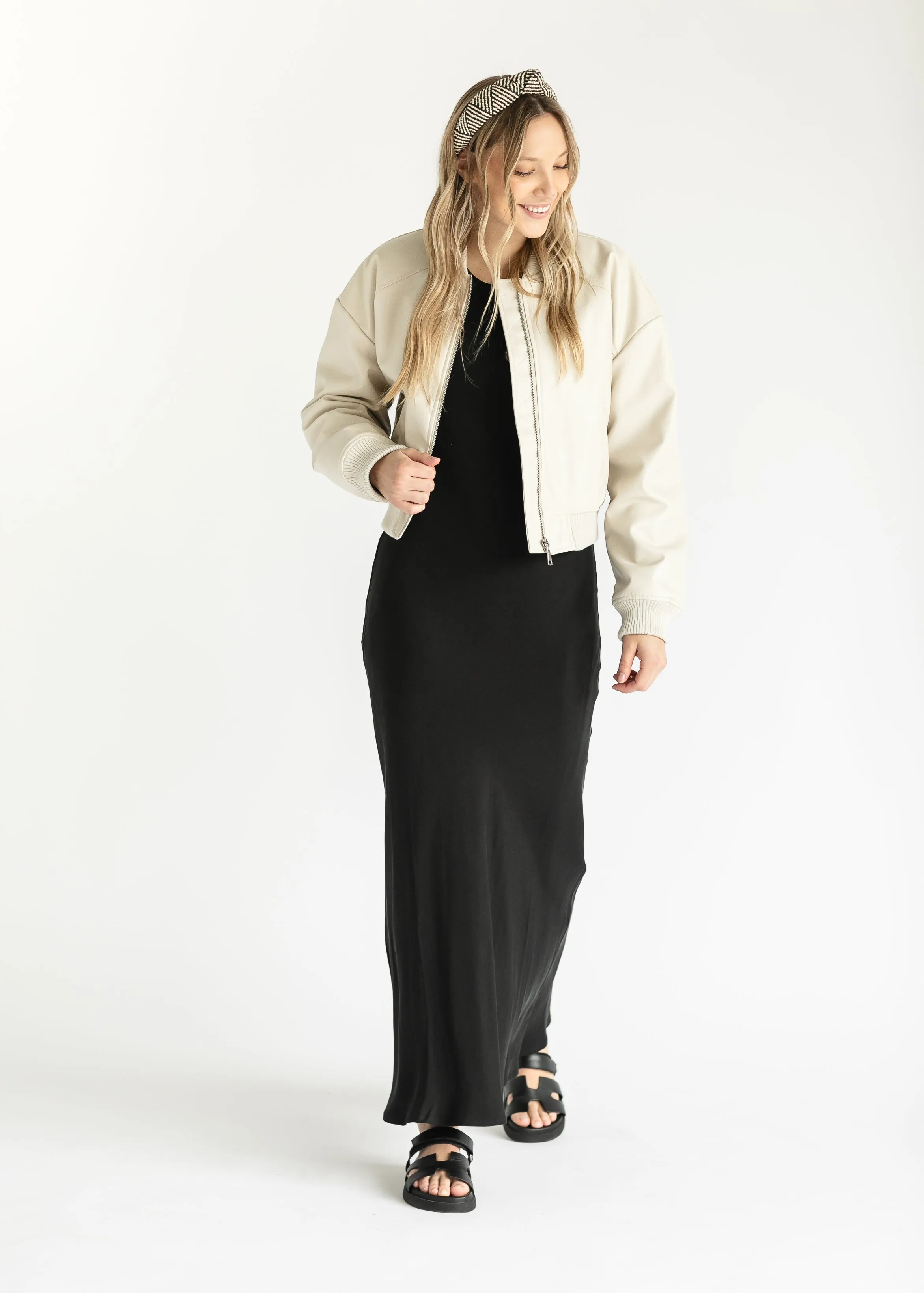 Black Tank Sleeve Maxi Dress