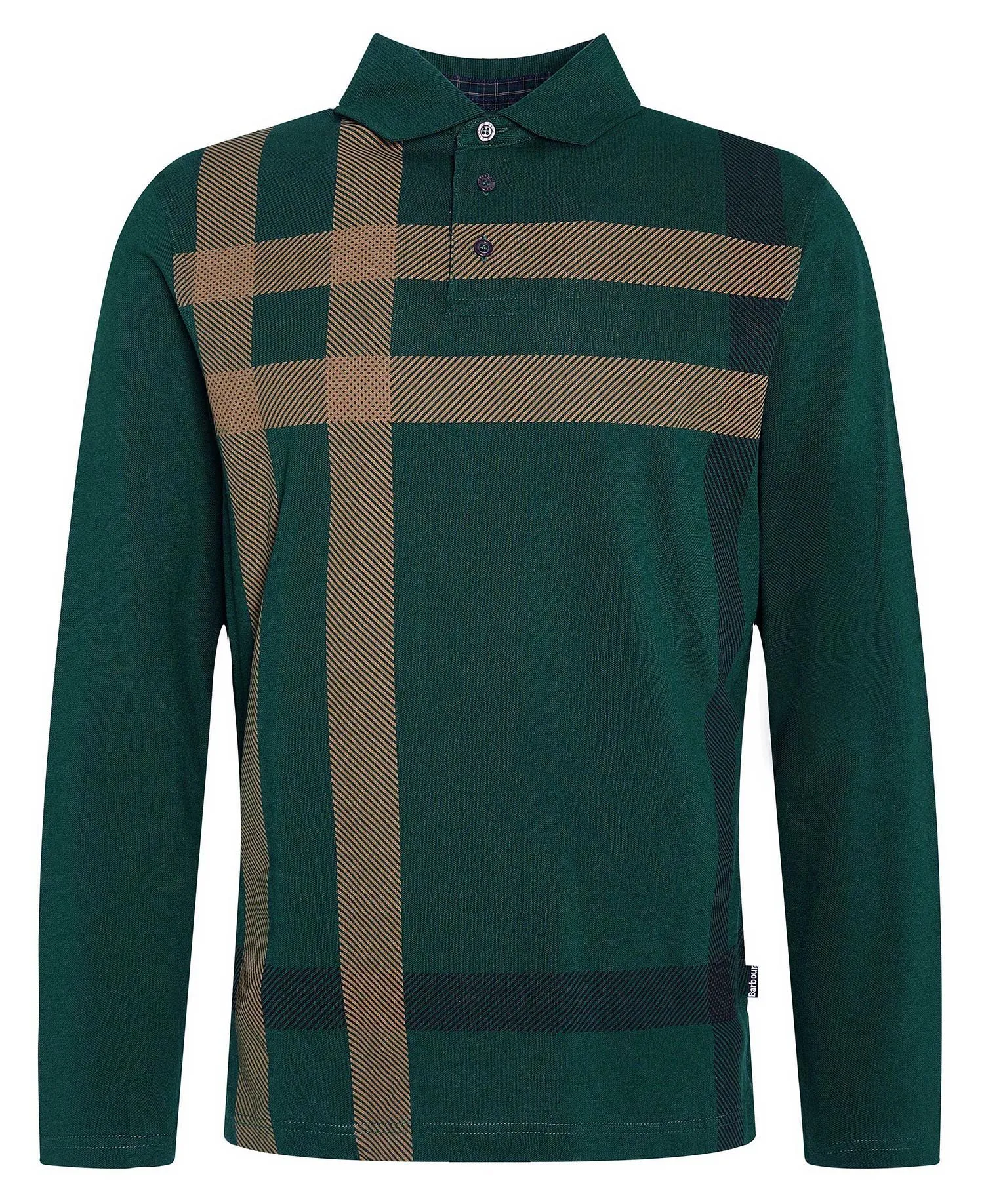  Blaine Tartan Long-Sleeved Polo Shirt     