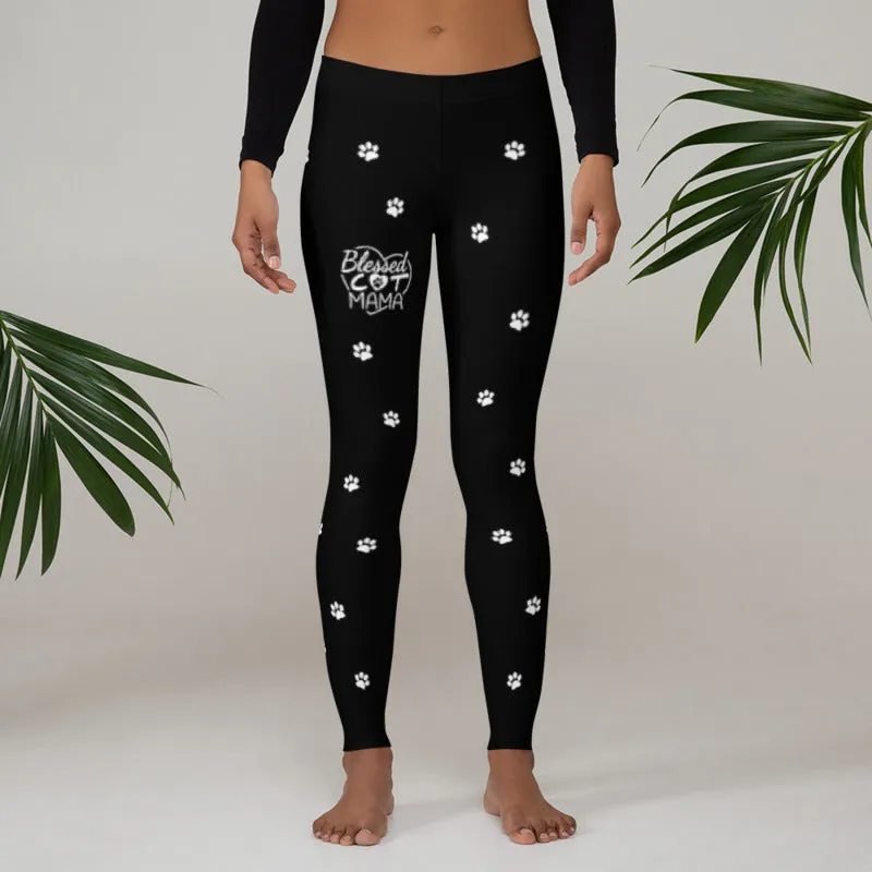 Blessed Cat Mama Leggings