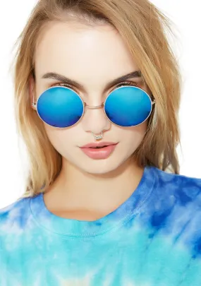 Blue Mathilda Sunglasses-