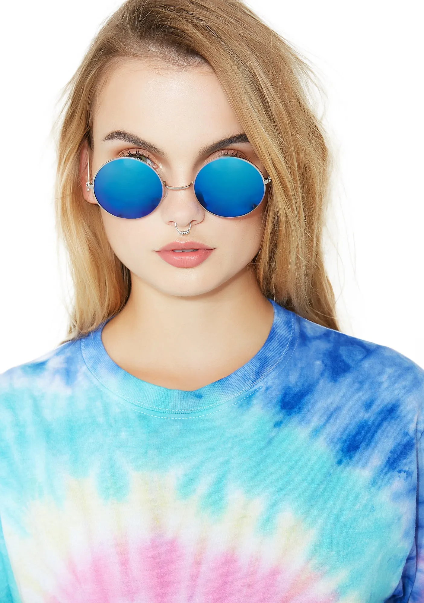 Blue Mathilda Sunglasses-