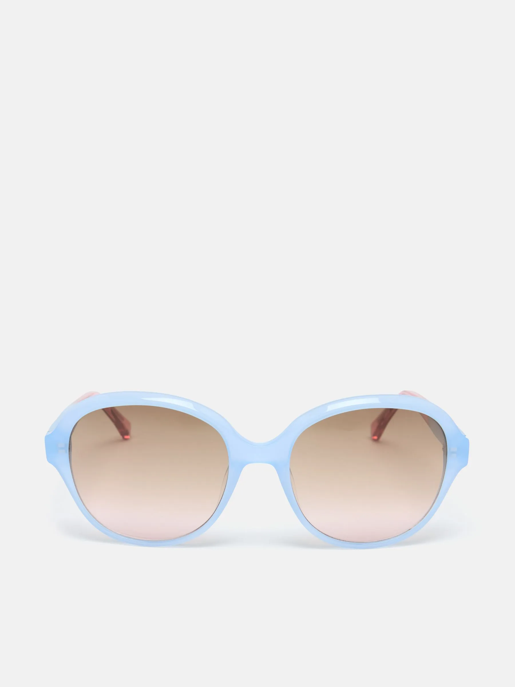 Blue Round Rimmed Sunglasses