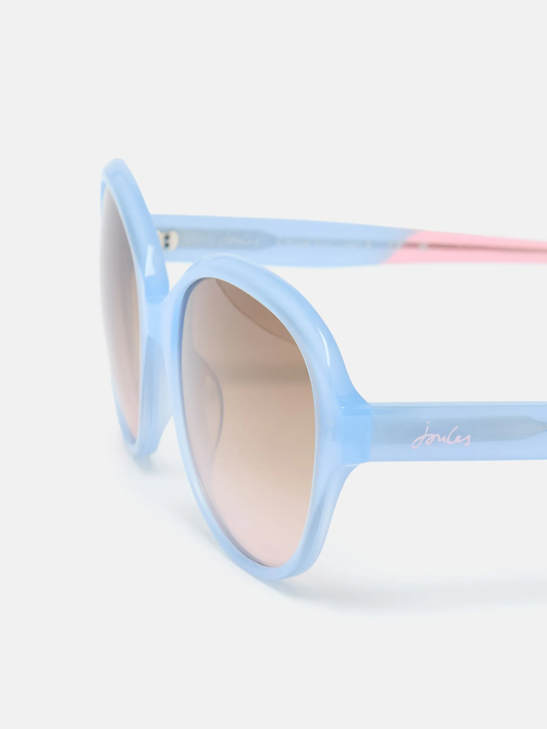 Blue Round Rimmed Sunglasses