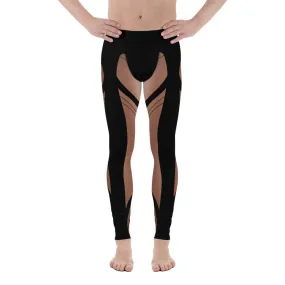 Bold Naked Leg Print Men's Leggings