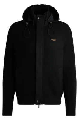 BOSS x ASTON MARTIN hoodie with special logo badge