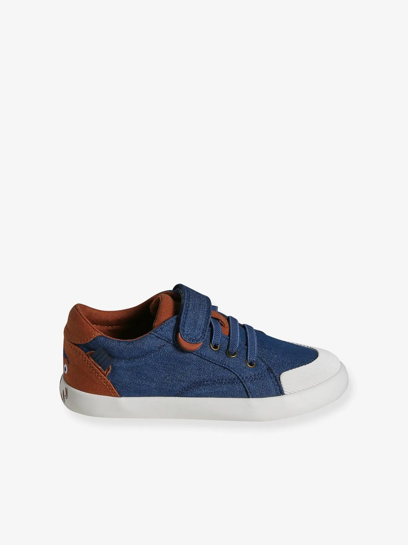 Canvas Trainers with Elasticated Laces, Designed for Autonomy - denim blue