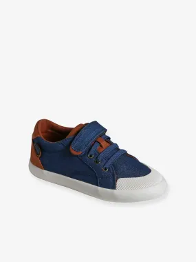 Canvas Trainers with Elasticated Laces, Designed for Autonomy - denim blue