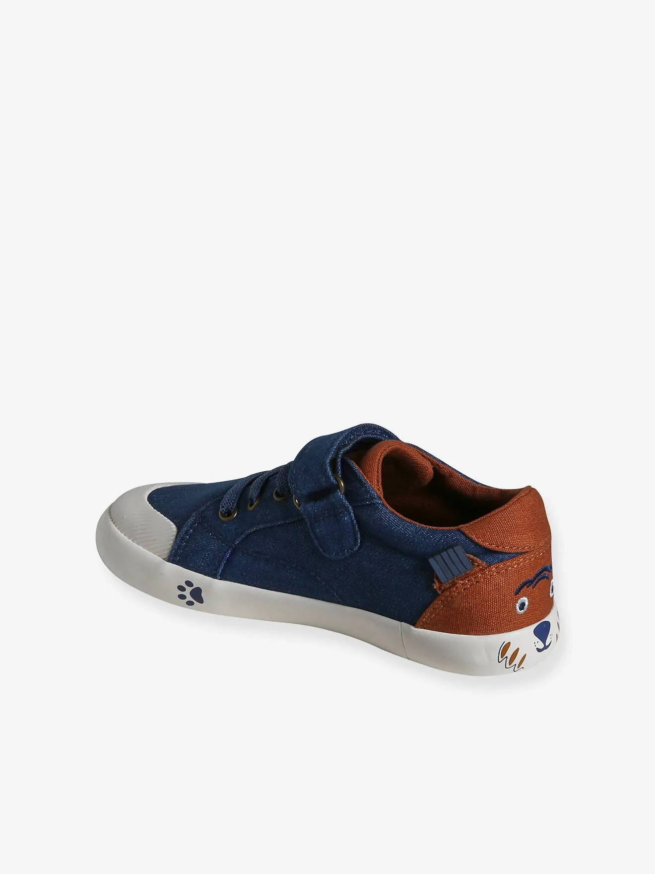 Canvas Trainers with Elasticated Laces, Designed for Autonomy - denim blue