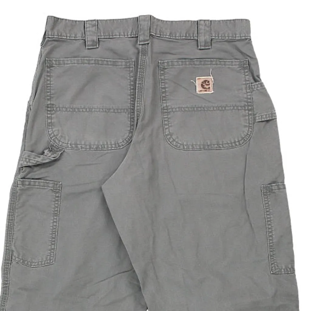 Carhartt Carpenter Trousers - 32W 32L Grey Cotton